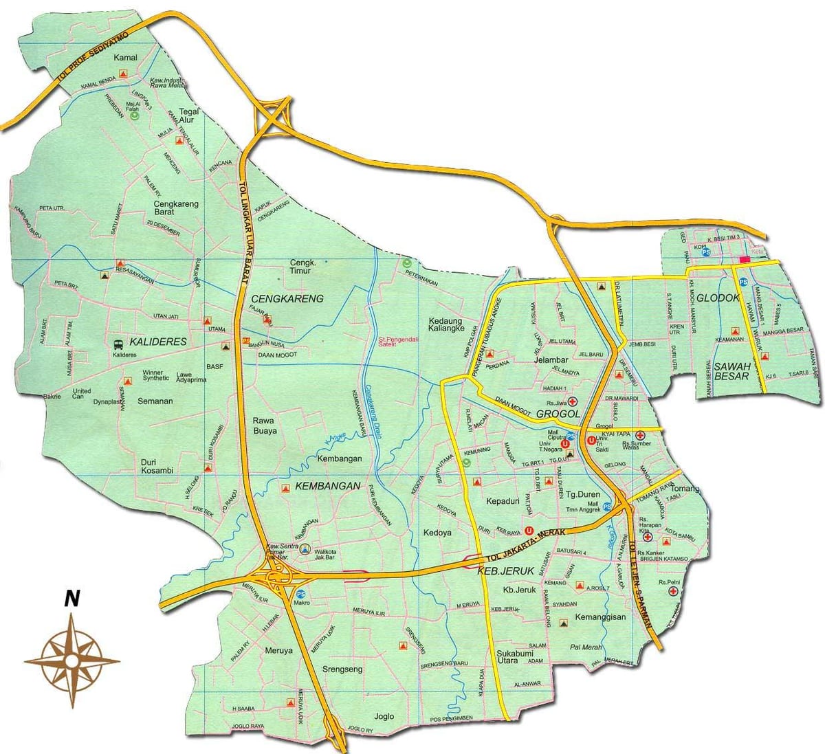 Жакарта barat газрын зураг