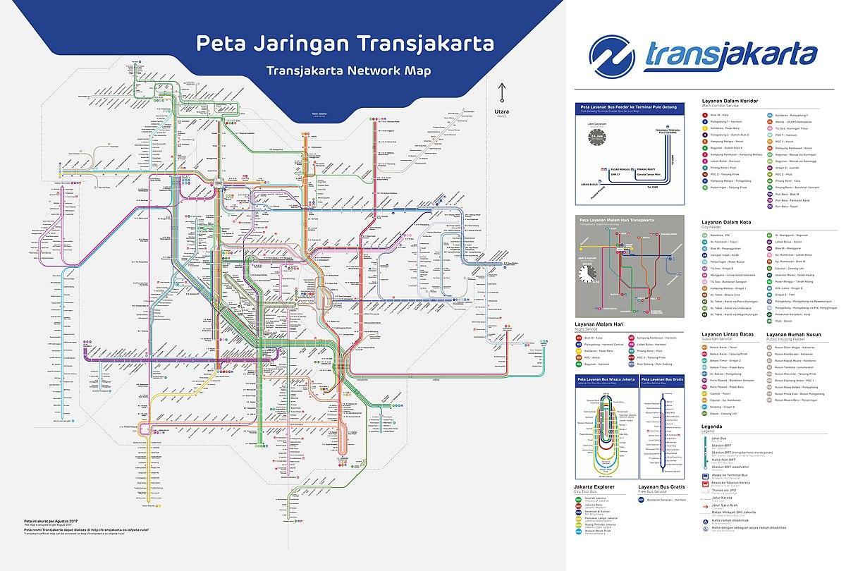 transJakarta замын газрын зураг нь