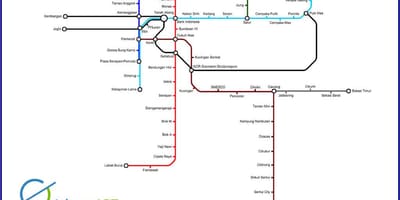 Жакарта lrt газрын зураг