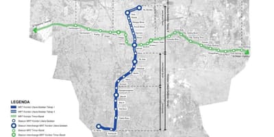 Жакарта mrt замын газрын зураг нь