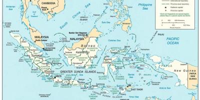 Жакарта, индонез дэлхийн газрын зураг